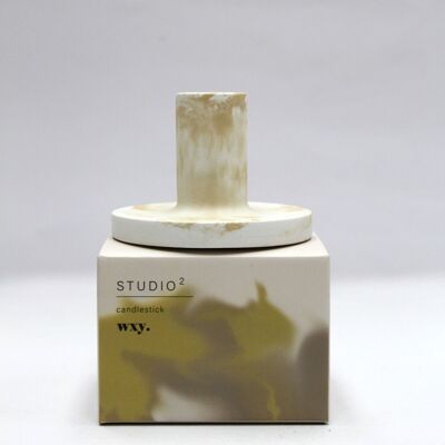 Studio 2 - Taper Candle Holder - Cream Nude