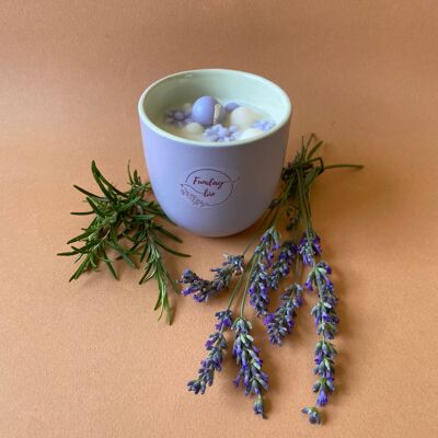 Relax candle with organic essential oils 250g