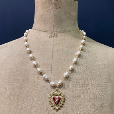 Tybalt Necklace - Large White Pearls