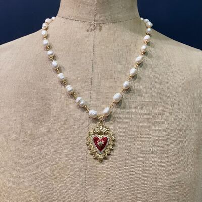 Tybalt Necklace - Large White Pearls