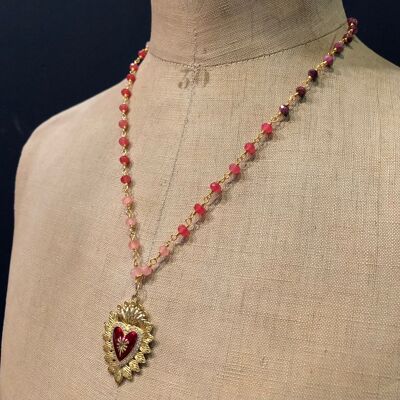 Tybalt-Halskette – Mehrfarbige Perlen