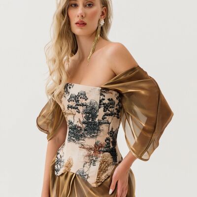 Kimono aus flüssigem Gold