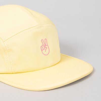 Cap Peace - Mantequilla de gorra de cinco paneles