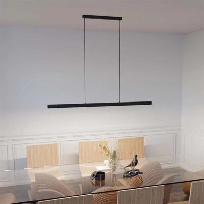 Lampada a sospensione dimmerabile a LED nero giada: illuminazione in alluminio dal design moderno per interni