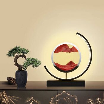 Lampe de table Sand sable rouge dimmable moderne bouge 8