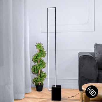 Lampadaire Quadra Noir: lampe Design Épuré, 3 Tons de Lumière, lumière, Éclairage LED Moderne 1