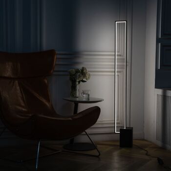Lampadaire Quadra Noir: lampe Design Épuré, 3 Tons de Lumière, lumière, Éclairage LED Moderne 3