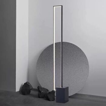 Lampadaire Quadra Noir: lampe Design Épuré, 3 Tons de Lumière, lumière, Éclairage LED Moderne 4