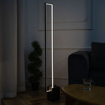 Lampadaire Quadra Noir: lampe Design Épuré, 3 Tons de Lumière, lumière, Éclairage LED Moderne 6