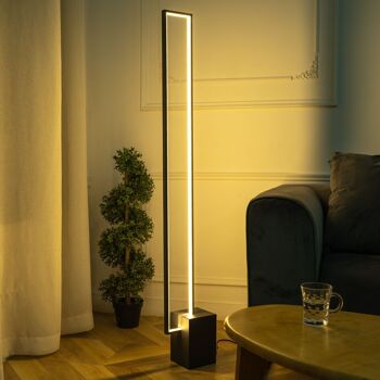 Lampadaire Quadra Noir: lampe Design Épuré, 3 Tons de Lumière, lumière, Éclairage LED Moderne 9