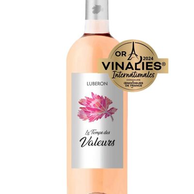 Vin rosé VEGAN - Le Temps des Valeurs 2023 Médaille d'OR