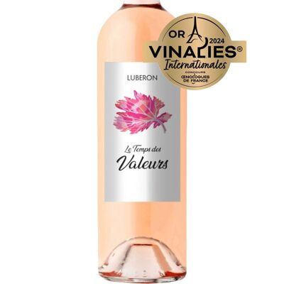 Vin rosé VEGAN - Le Temps des Valeurs 2023 Médaille d'OR