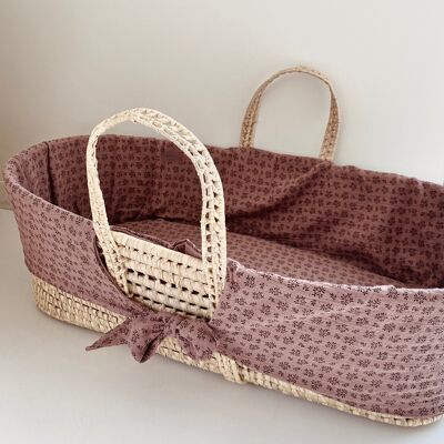 BASKET COVER - FLORAL CHESTNUT