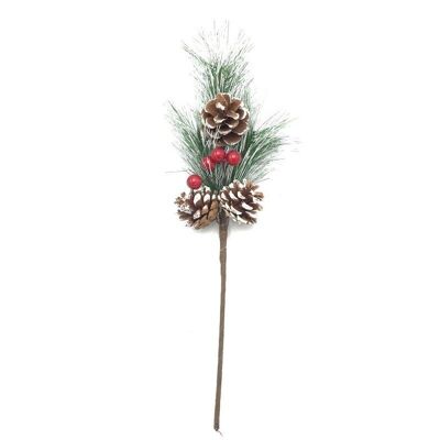 Artificial pine cone branch
