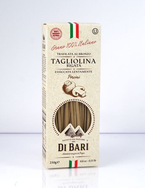 Tagliolina rigata al champiñón Di Bari 250 gr.