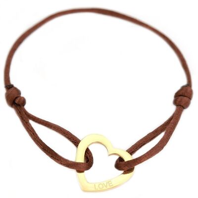 Armband sweet love brown