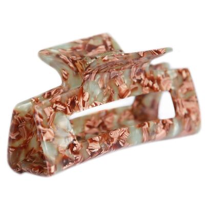 Hair clip olive marble