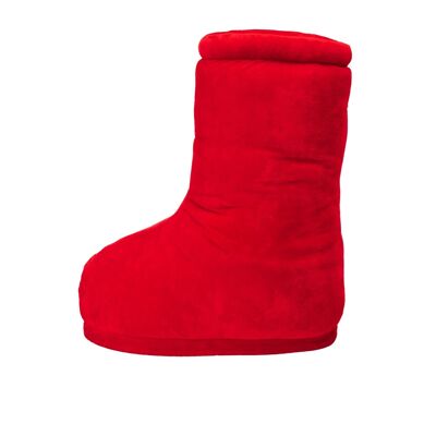 House slippers - unisex extra high red boots