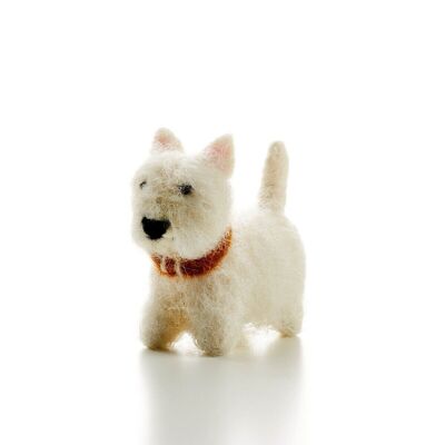 Westie-Hund aus Filz