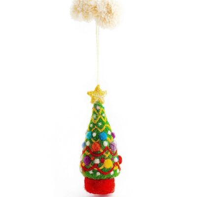 Festooned Christmas Tree Decoration