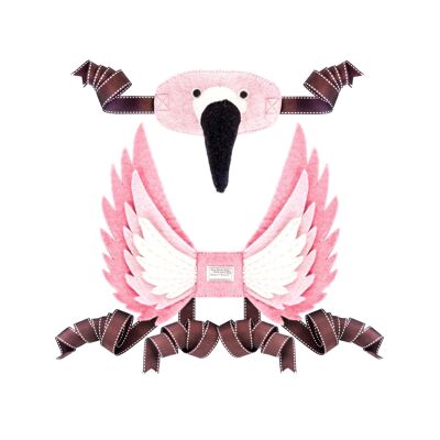 Copricapo e ali di Alice Flamingo