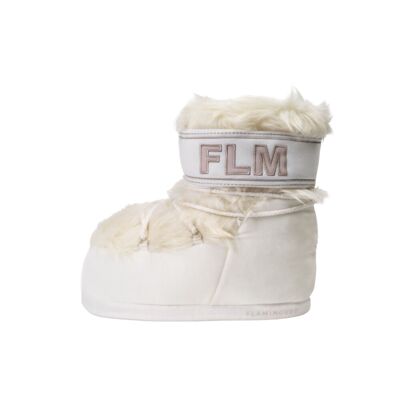House slippers - unisex white fur boots