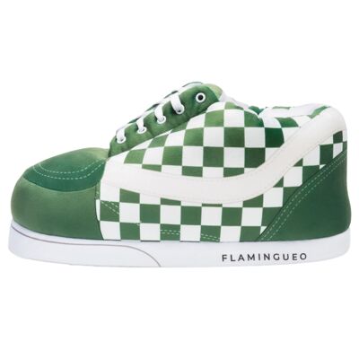 Pantofole da casa Gigantes - quadrati unisex bianco verde