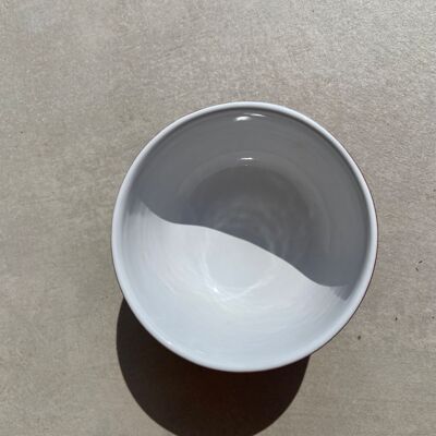 Moroccan handcrafted bowl in white ceramic