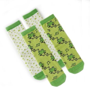 Milk & Moo Cacha Grenouille Et Sangaloz 4 Paires Chaussettes Mère 4