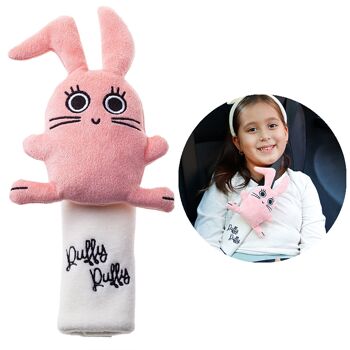 Milk&Moo Housse de ceinture de sécurité en forme de lapin Chancin pour enfants 1