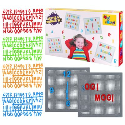 Ogi Mogi Toys Juego de letras y números 220 piezas