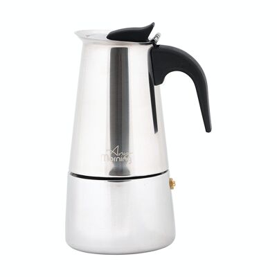 Any Morning Stove Top Machine à expresso percolateur en acier inoxydable cafetière 200 Ml