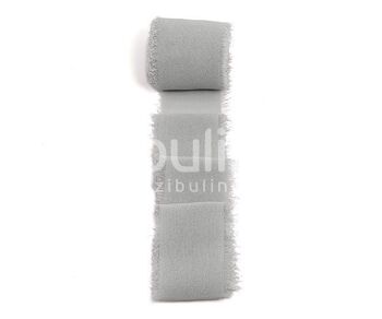 Ruban mousseline de soie - Gris clair 2