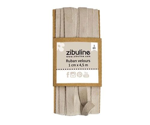 Ruban de velours - Beige ivoire