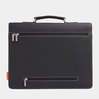 Porte-documents pour ordinateur portable en cuir de luxe fabriqué à la main Amsterdam 4