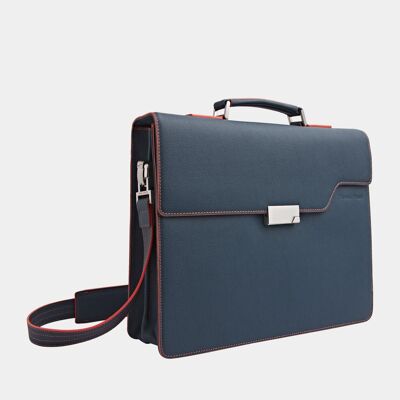Handcrafted luxury leather laptop Briefcase Amsterdam