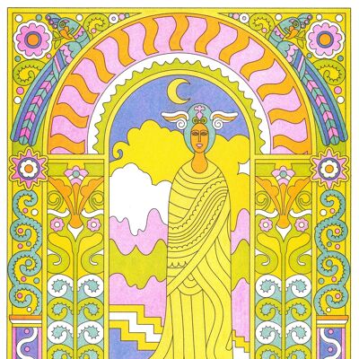 Virgo Zodiac Poster Astrology - "Vierge" - Nolan Pelletier