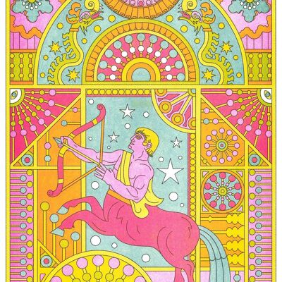 Astro Zodiac Poster - "Sagittarius" - Nolan Pelletier