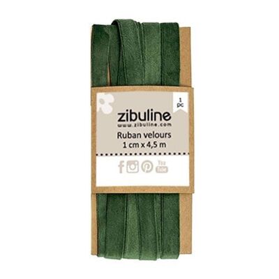 Ruban de velours - Vert sapin