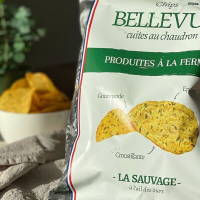 Chips fermières à l'ail des ours - LA SAUVAGE - 125g