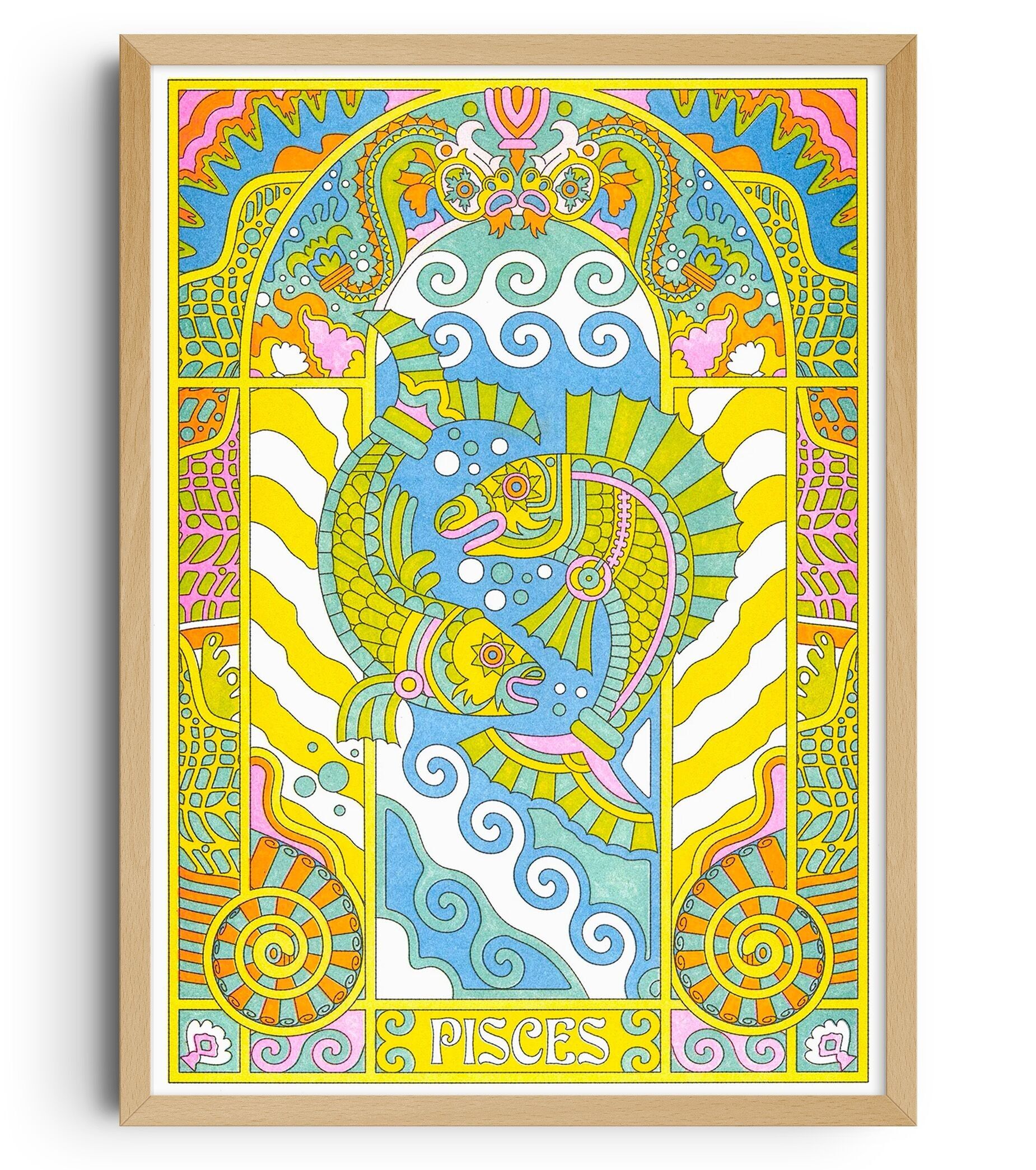 Astro Zodiac Poster - "Pisces" - Nolan Pelletier