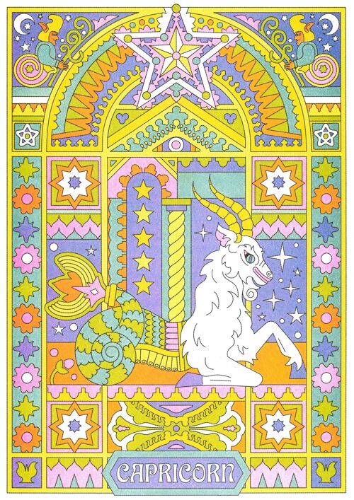 Affiche Astro Zodiac - "Capricorne" - Nolan Pelletier