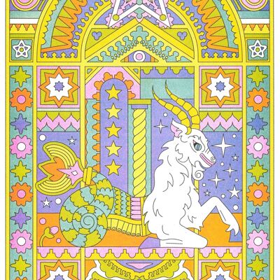 Poster dell'astro zodiaco - "Capricorno" - Nolan Pelletier