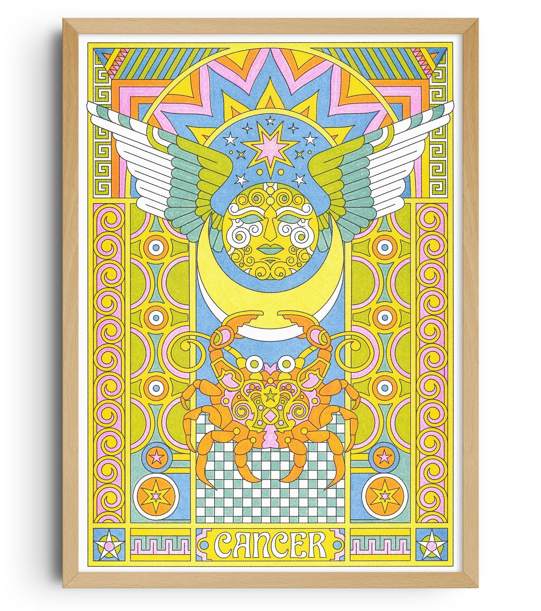 Astro Zodiac Poster - "Cancer" - Nolan Pelletier