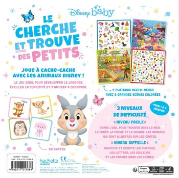 LIVRE - DISNEY BABY - Coffret Le Cherche et Trouve des petits (couleurs, formes, chiffres, lettres) 3