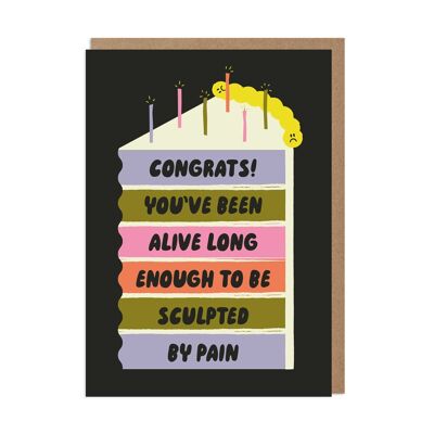 Von Pain gestaltete Geburtstagskarte