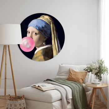 Cercle mural - Bubblegum Pearl - Qualité Dibond Premium 2