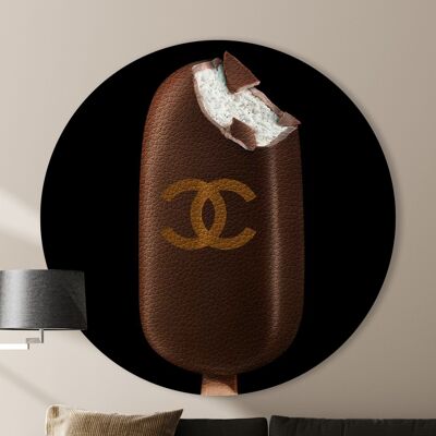 Wandkreis – Magnum Chanel – Premium-Dibond-Qualität