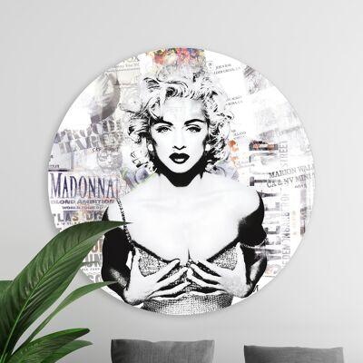 Cercle mural - Madonna - Qualité Dibond Premium