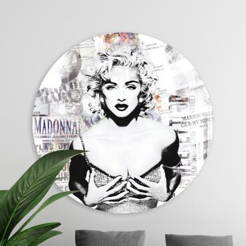 Cercle mural - Madonna - Qualité Dibond Premium 1